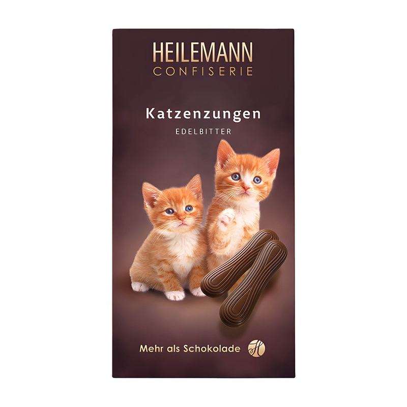 Heilemann Cat Tongues dark chocolate, 75 g