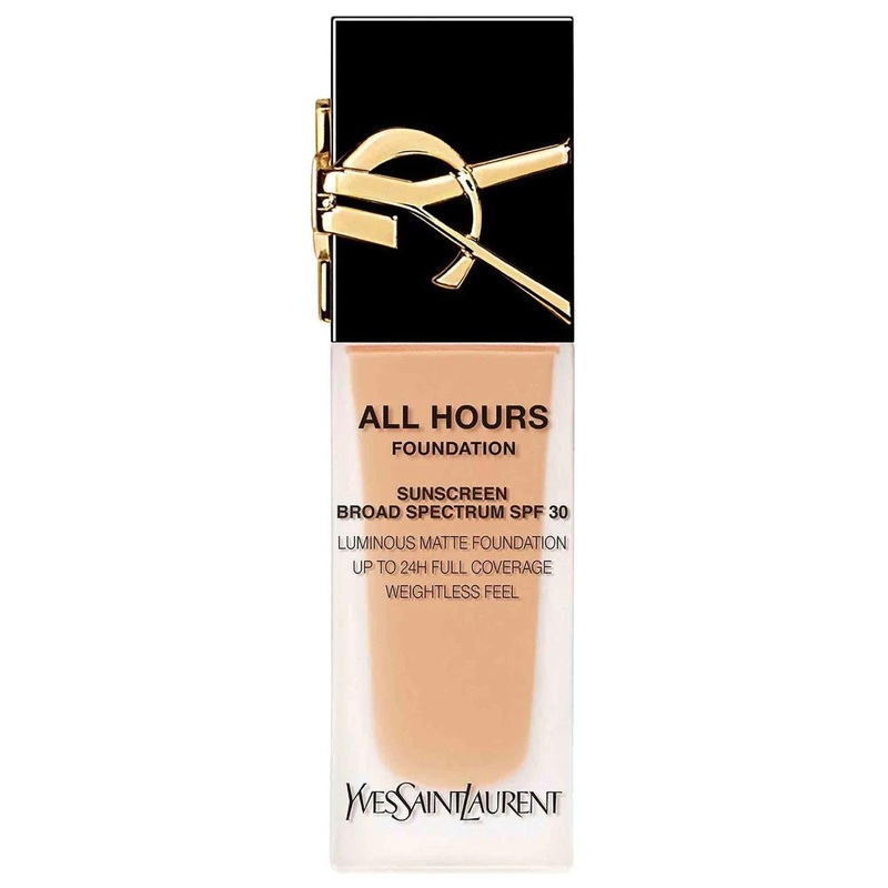 Yves Saint Laurent All Hours Luminous Matte Foundation: 24H Longwear, SPF 30, Full Coverage, and Hydrating Hyaluronic Acid – Natural Looking Flawless Complexion