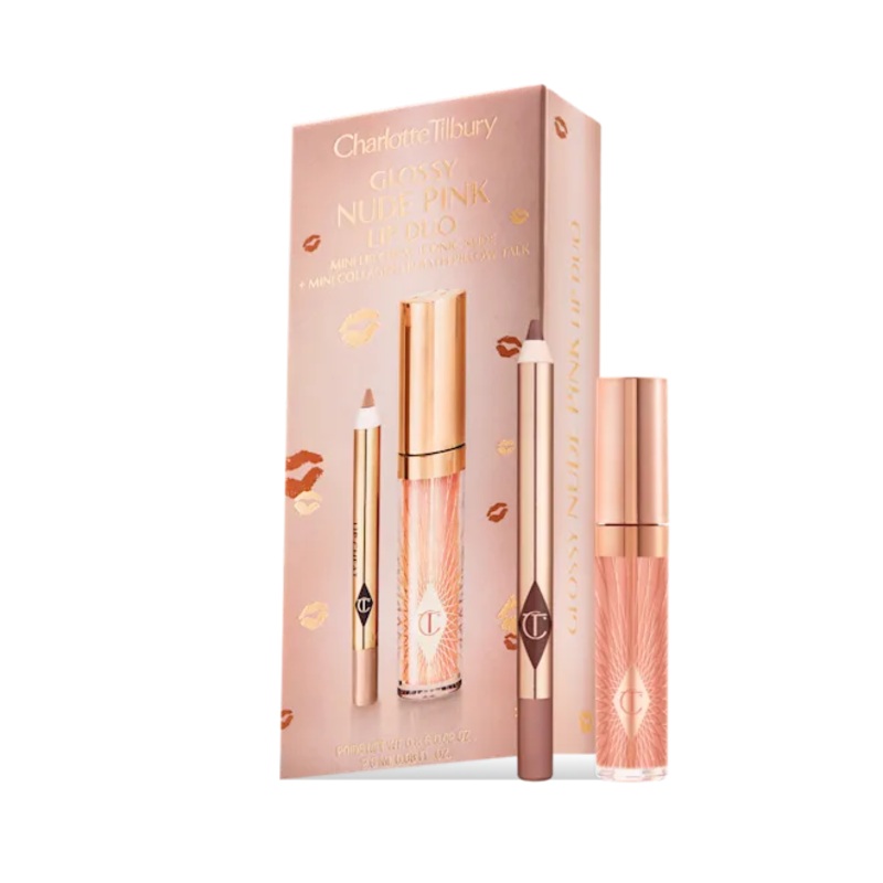 Charlotte Tilbury Glossy Lip Duo Nude Pink Lip Duo