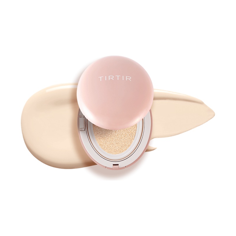 TIRTIR Mask Fit All Cover Cushion SPF50+ PA+++ Mini  4.5g | 72-Hour Hydration & Flawless Coverage in 15 Shades 13N Fair Ivory