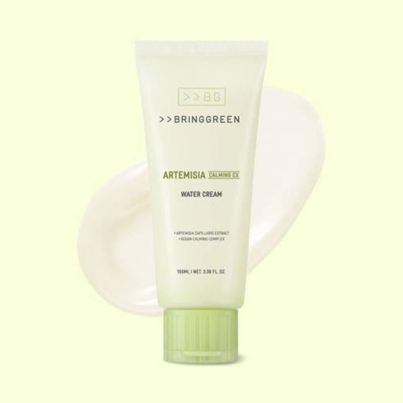 BRINGGREEN Artemisia Calming EX Water Cream  100ml | Vegan Soothing Gel Moisturiser for All Skin Types