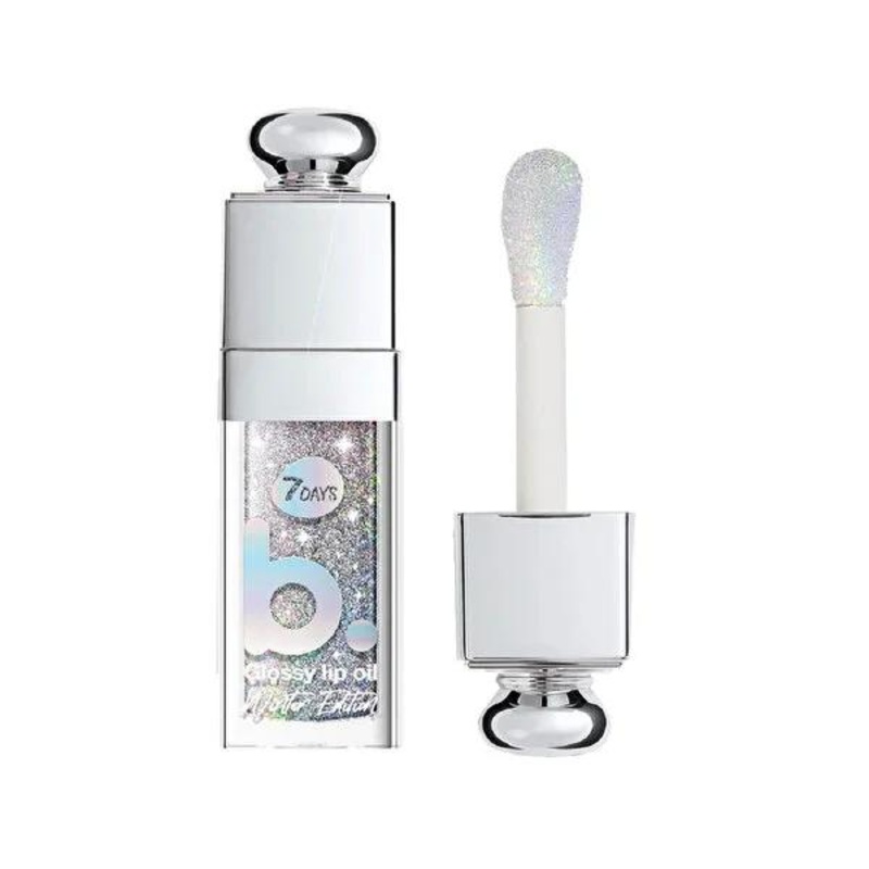 7Days B.Colour Holo Baby Winter Edition Lip Oil: High-Shine, Volumizing, Hydrating Vegan Lip Gloss for Soft, Plump Lips