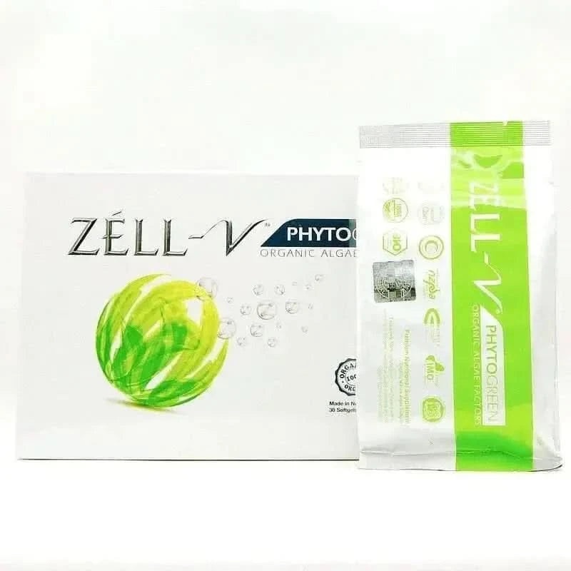 ZELL-V Phytogreen Blue Green Algae Cytokine (30 Capsules) | Cellular Detox & Anti-Aging Therapy
