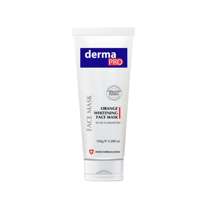 Derma Pro Orange Whitening Face Mask For Oily & Matured Skin 100g