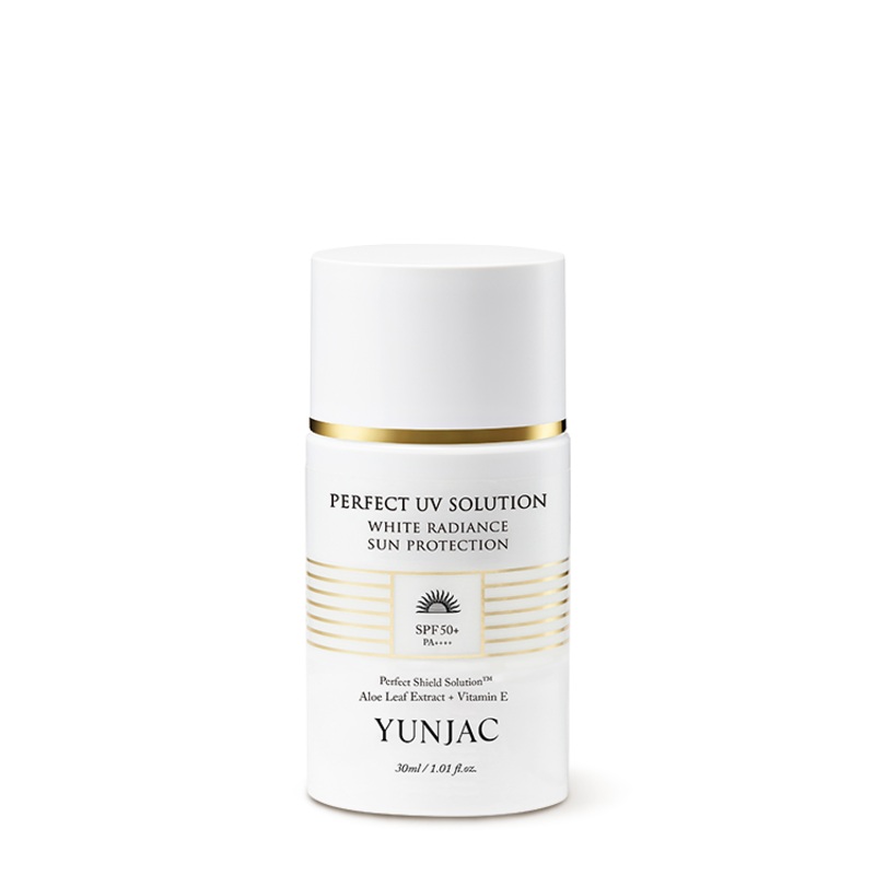 YUNJAC Perfect UV Solution White Radiance Sun Protection SPF50+ PA++++ – 30ml | Brightening & Anti-Aging UV Defense
