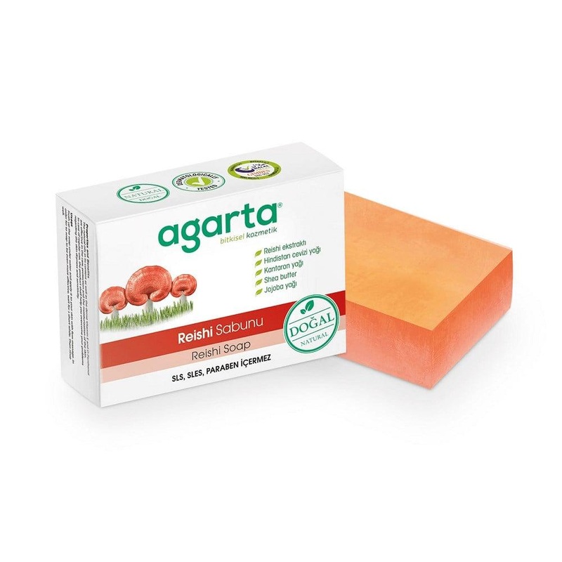 Agarta Natural Reishi Extract Soap – Handmade, SSL & SLES Free, Nourishing Skincare for Sensitive Skin