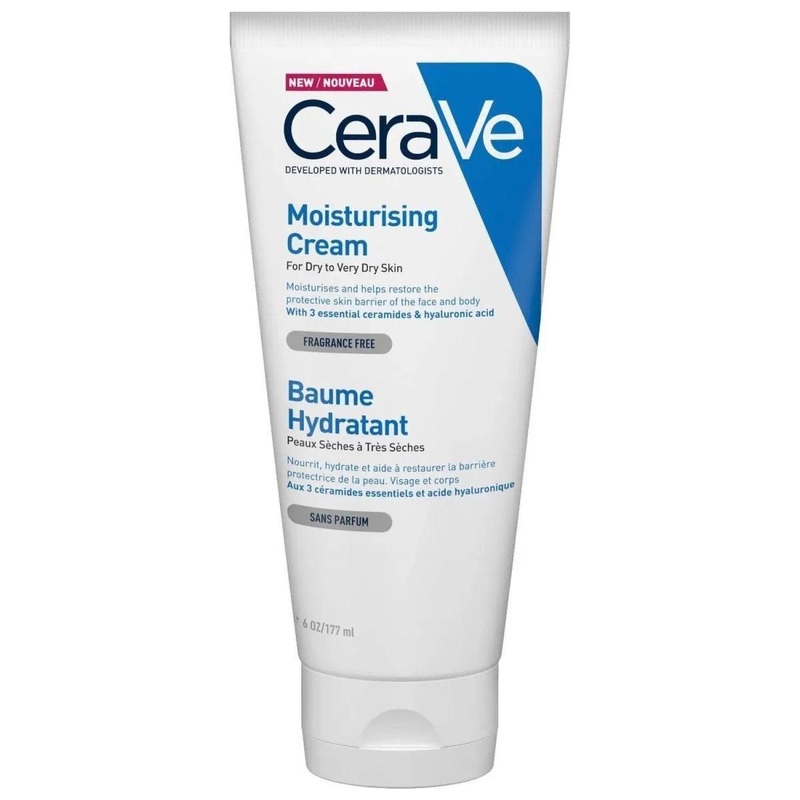 CeraVe Moisturising Cream  177ml | Rich 24-Hour Hydration for Dry to Very Dry Skin