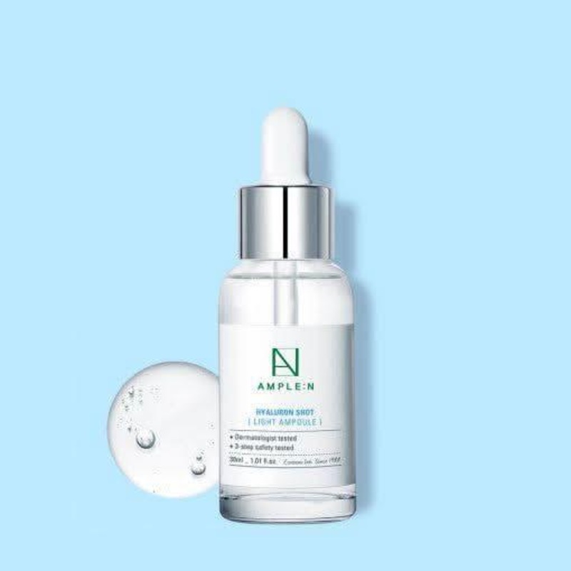 AMPLE:N Hyaluron Shot Light Ampoule  100ml | Ultra-Lightweight Hydration with 7 Hyaluronic Acids