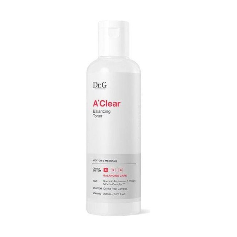 Dr.G A’ Clear Balancing Toner  200ml | Hydrating, Pore-Refining Toner