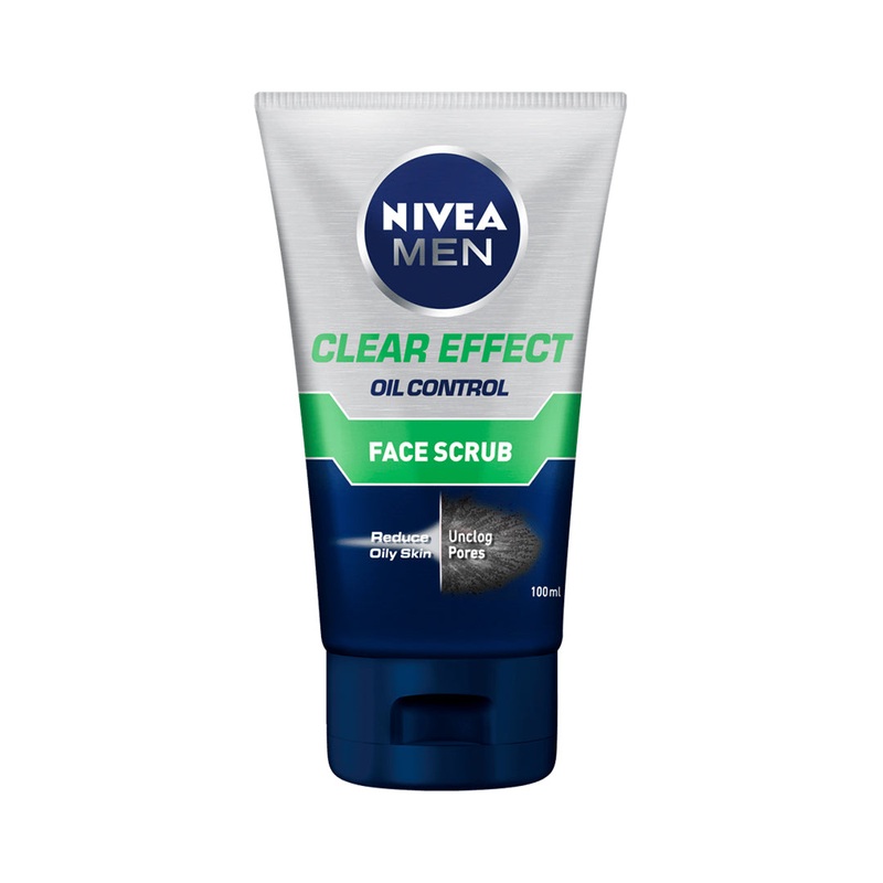 Nivea Men Clear Effect Oil Control Face Scrub For Oily Skin 100ml