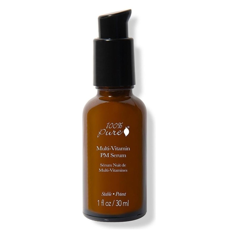 100% PURE Multi-Vitamin + Antioxidants Potent PM Serum  30ml | Anti-Aging Night Serum for Radiant, Firm Skin 1 oz