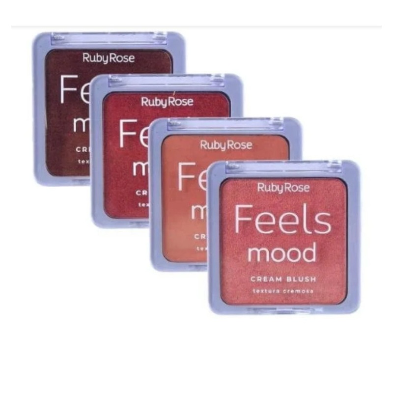 -35% Ruby rose feels mood-cream blush hb-6118 B120 pink flush