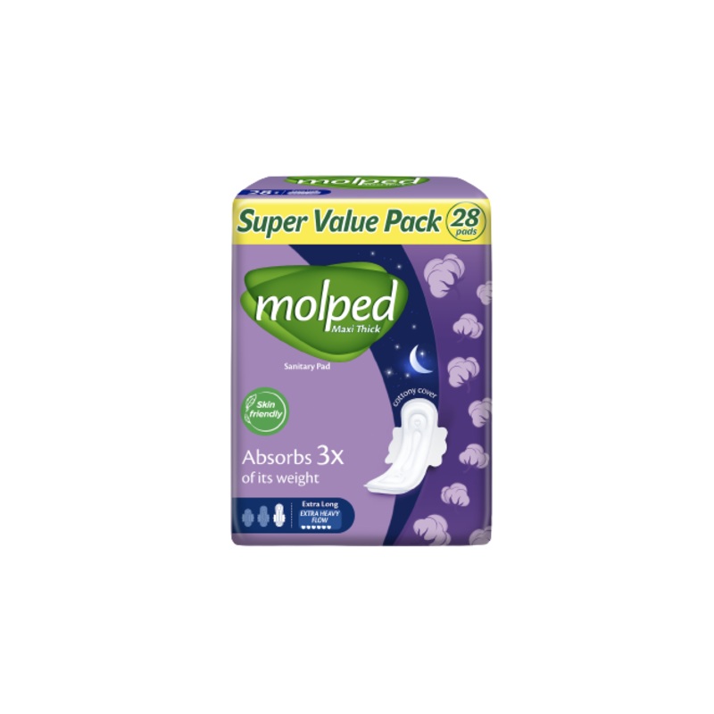 Molped Maxi Thick Sanitary Pad Absorbs 3X