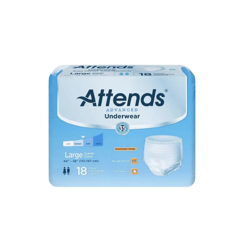 Attends Underwear L-Large 18 Count