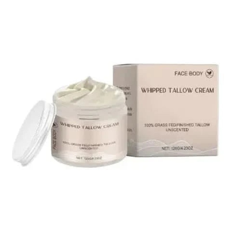 Whipped Tallow Cream  120ml | 100% Natural Deeply Nourishing Moisturiser for Sensitive Skin 63*63*66(1mm)