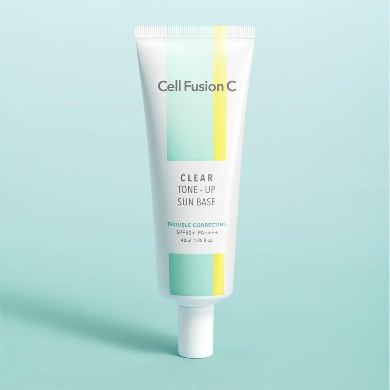 Cell Fusion C Clear Tone-Up Sun Base SPF – 40ml | Brightening & Lightweight Sun Protection