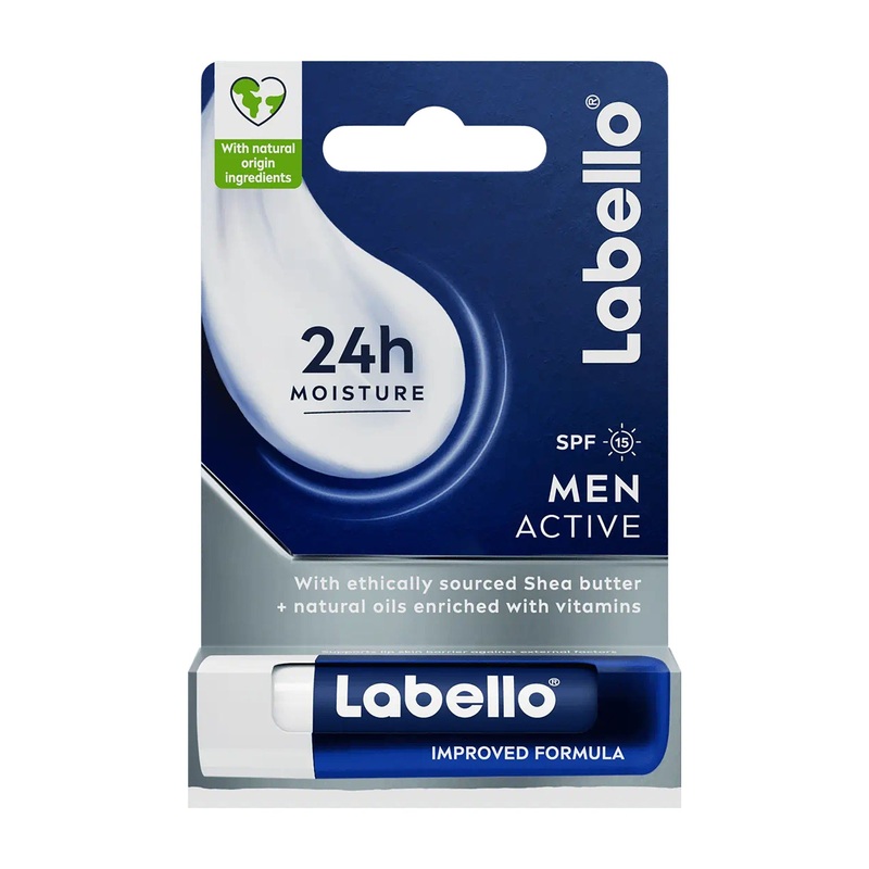 Labello Men Active 24h lip balm spf 15, 4.8 g