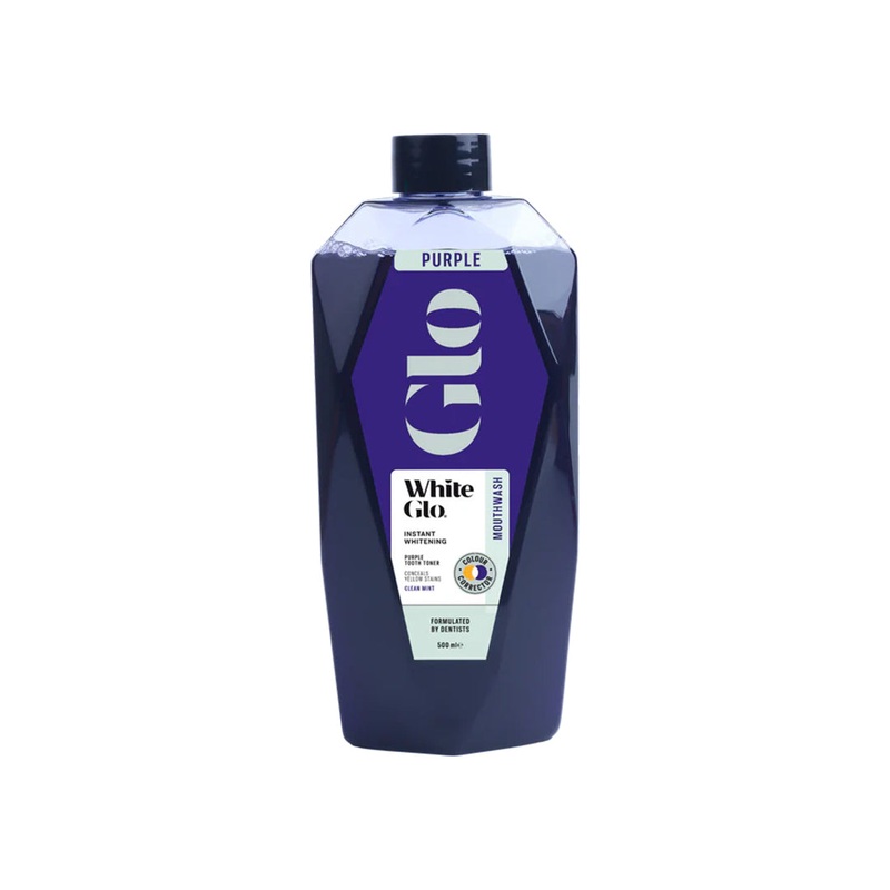 White Glo Instant Whitening Purple Tooth Toner Mouth wash 500ml