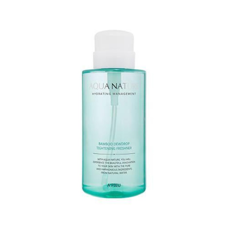 A’pieu Aqua Nature Bamboo Dew Drop Tightening Freshner  500ml | Brightening & Hydrating Toner