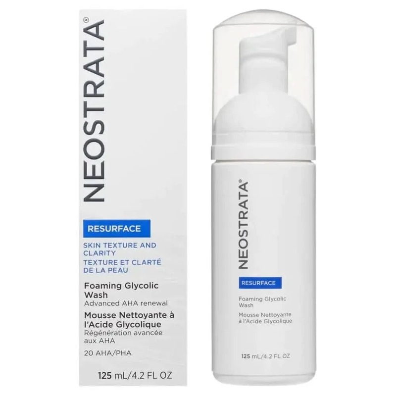 Neostrata Foaming Glycolic Wash  125ml | High-Strength 18% Glycolic Acid Cleanser for Radiance & Renewal