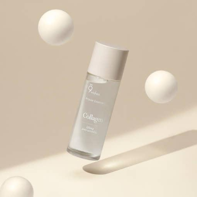 9wishes Vegan Collagen Ampoule Essence  120ml | Hydrating & Elasticity-Boosting