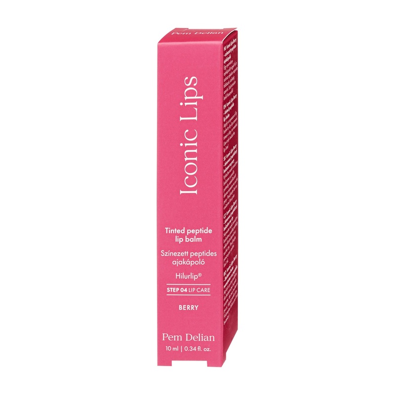 Pem Delian Iconic Lips tinted peptide berry lip balm, 10 mL