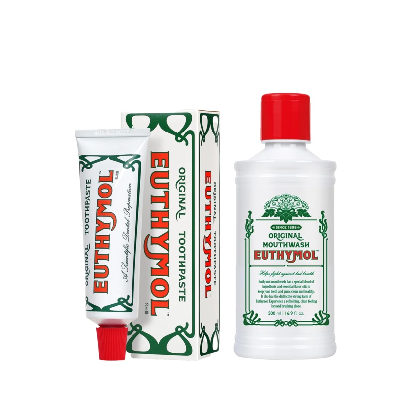 Special Bundle Euthymol Toothpaste – 75ml + Euthymol Original Mouthwash – 500ml