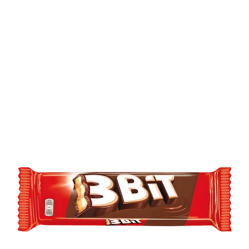 3Bit Milk Chocolate & Milk Cream biscuit bar, 46 g
