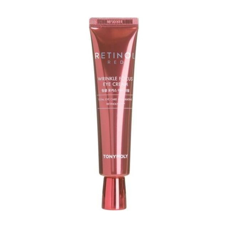 TONYMOLY Red Retinol Wrinkle Focus Eye Cream  30ml | Dual Retinol & Bakuchiol Eye Renewal