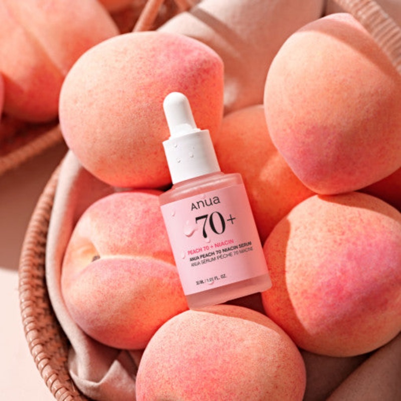 Anua Peach 70% Niacinamide Serum 30ml  Radiance-Boosting Glass Skin Serum