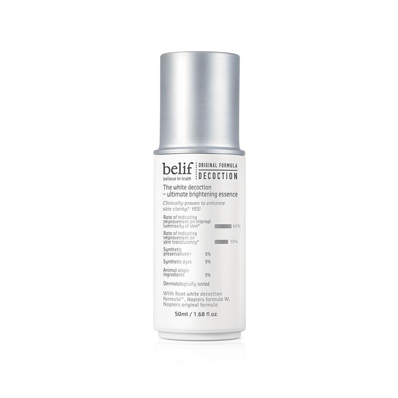 belif The White Decoction  Ultimate Brightening Essence  50ml | Lightweight Glow-Boosting Korean Essence
