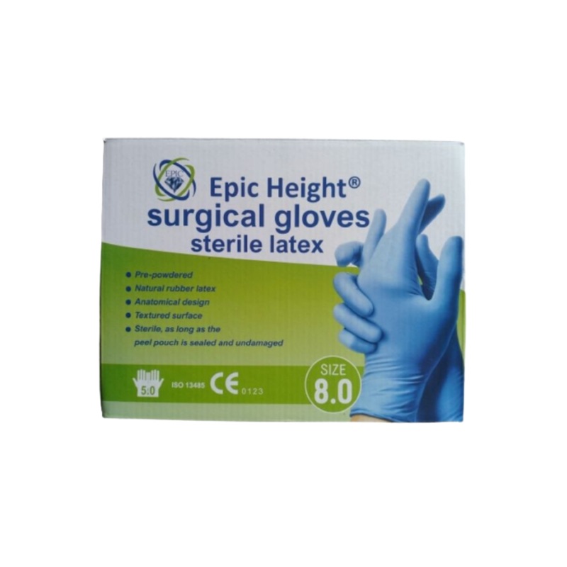 Epic Height Latex Examination Gloves 100PCS