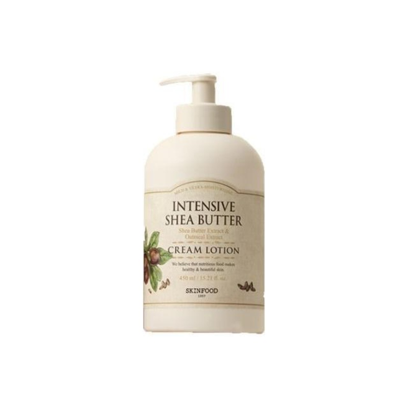 SKINFOOD Intensive Shea Butter Body Cream Lotion  450ml | Deep Hydration with Shea Butter & Oatmeal Extract