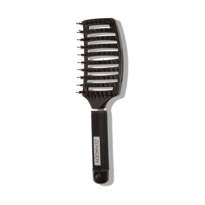 Zenagen Boar Bristle Hairbrush BLACK