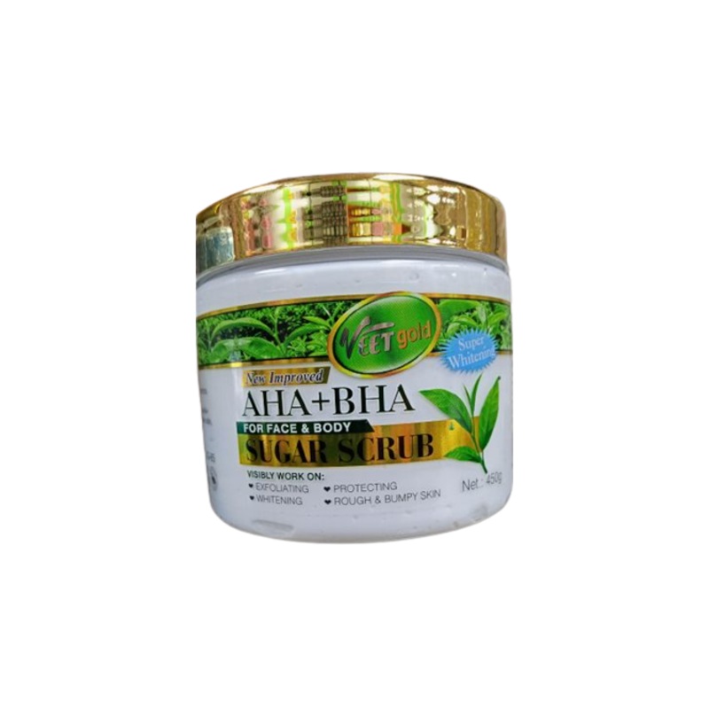 Veet Gold Aha+Bha Sugar Face And Body Scrub 450G