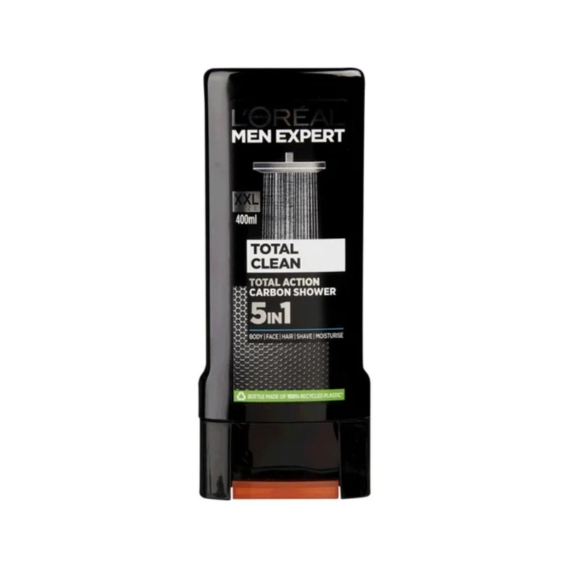 L’Oreal Men Expert Pure Carbon Total Clean 5 In 1 Shower Gel 400ml