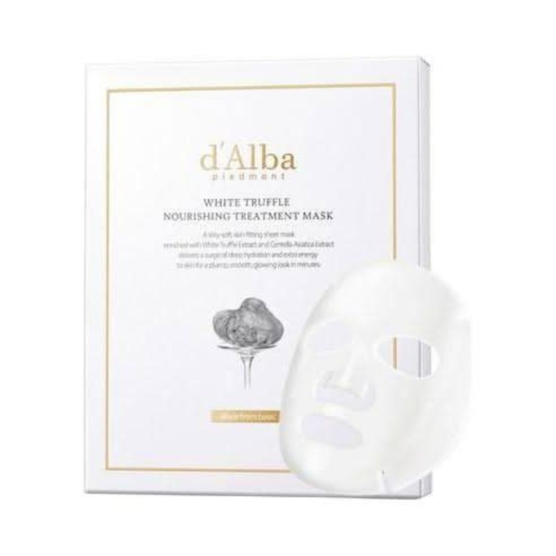 d’Alba White Truffle Nourishing Treatment Mask  25ml x 5ea | Hydrating & Rejuvenating Sheet Mask