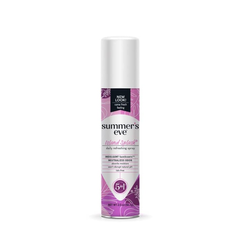 Summer’s Eve Island Splash Deodorant Spray Pink  2.0 oz –  TALC FREE Vaginal Spray