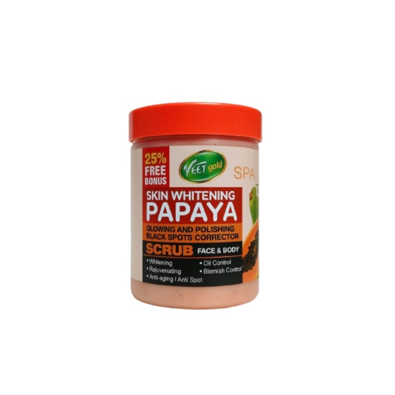 Veetgold Skin Whitening Papaya Scrub 500G