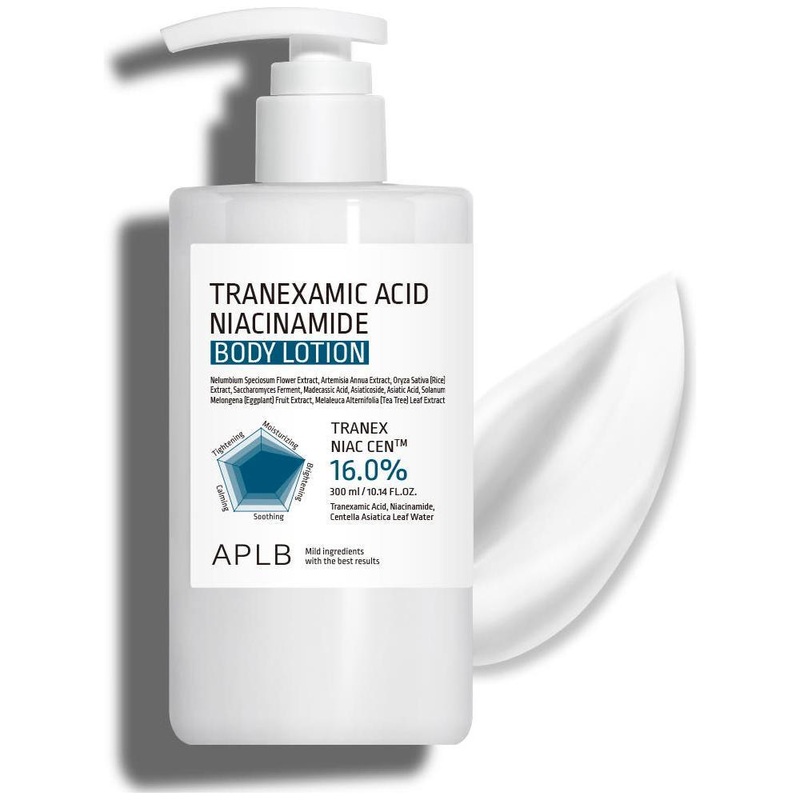 APLB Tranexamic Acid Niacinamide Body Lotion  300ml | Brightening & Soothing Care for Dry, Sensitive Skin
