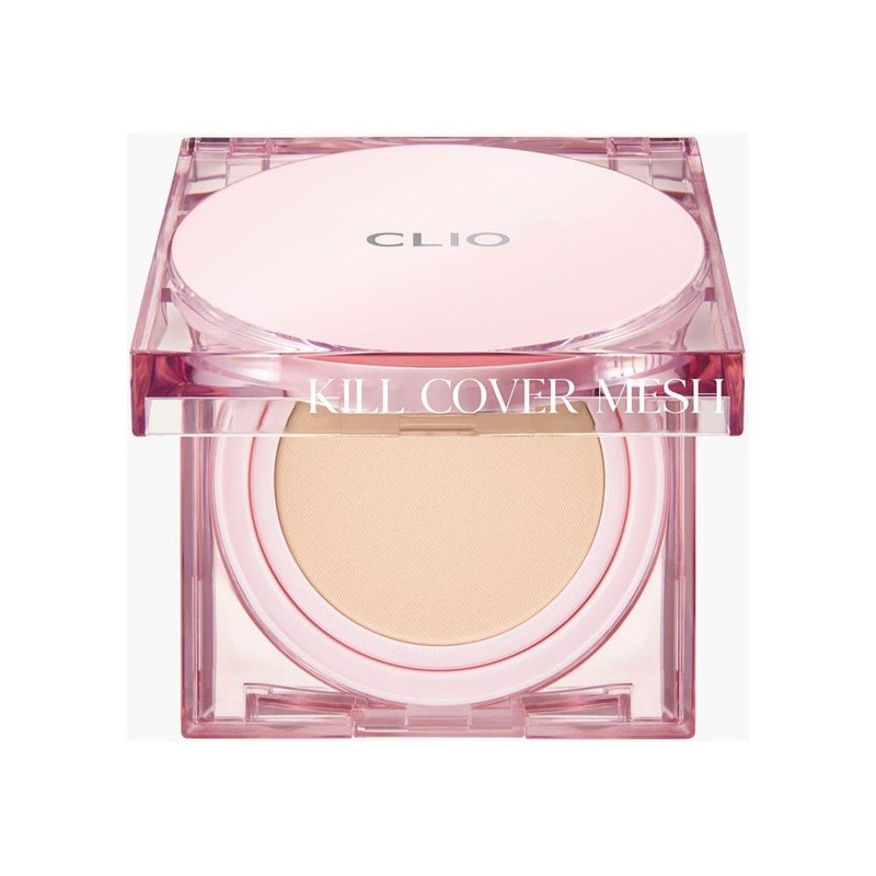 CLIO Kill Cover Mesh Glow Cushion Set (+Refill) | Radiant, Long-Lasting Coverage with SPF 50+ #02 LINGERIE