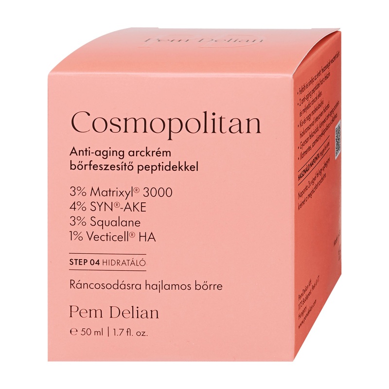 Pem Delian Cosmopolitan anti-aging face cream with skin-firming peptides, 50 mL