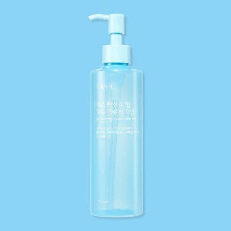 Shingmulnara Jeju Sparkling Water Pore Deep Cleansing Oil  250ml | AHA, BHA, PHA Exfoliating Makeup Remover