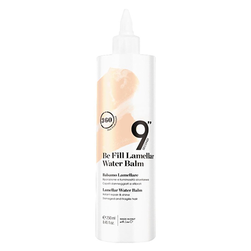 360 Hair Professional Be Fill: Lamellar Keratin Hair Repair Treatment for Damaged Hair | 9 Second Shine & Strengthening Hair Balm (8.45 fl oz)