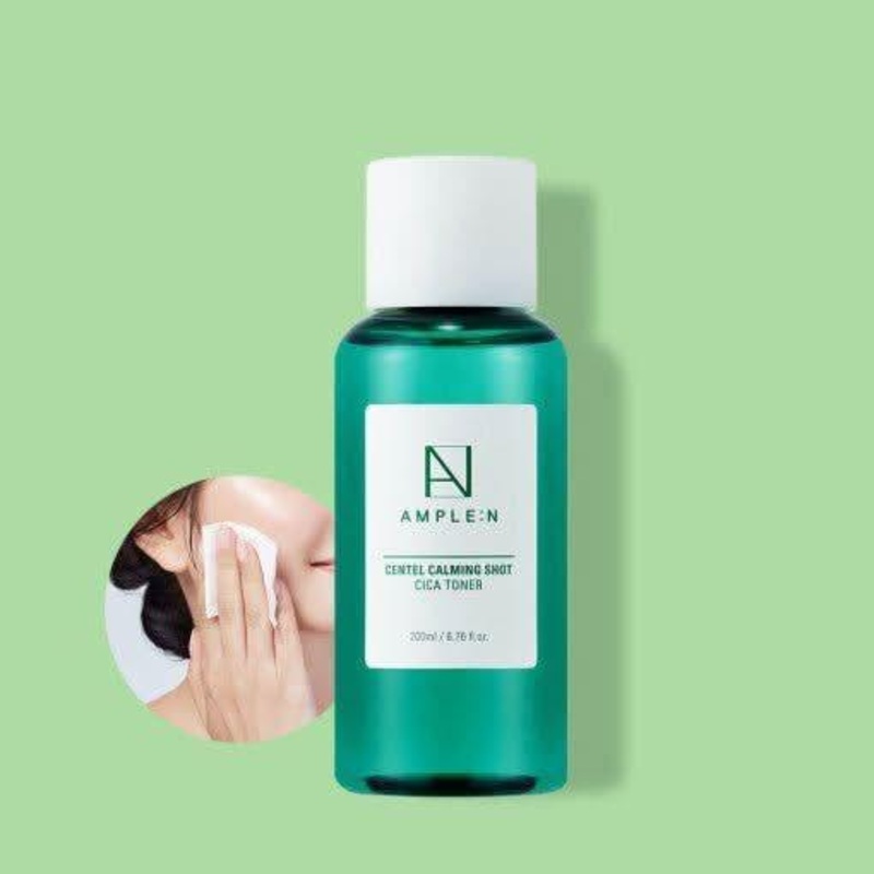 AMPLE:N Centel Calming Shot Cica Toner 200ml | Soothing & Hydrating Toner for Sensitive Skin