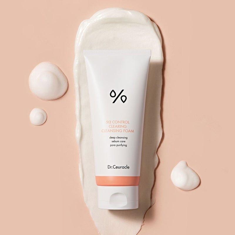 Dr.Ceuracle 5 Control Clearing Cleansing Foam  200ml | Deep Cleanse, Sebum Control & Pore Refining