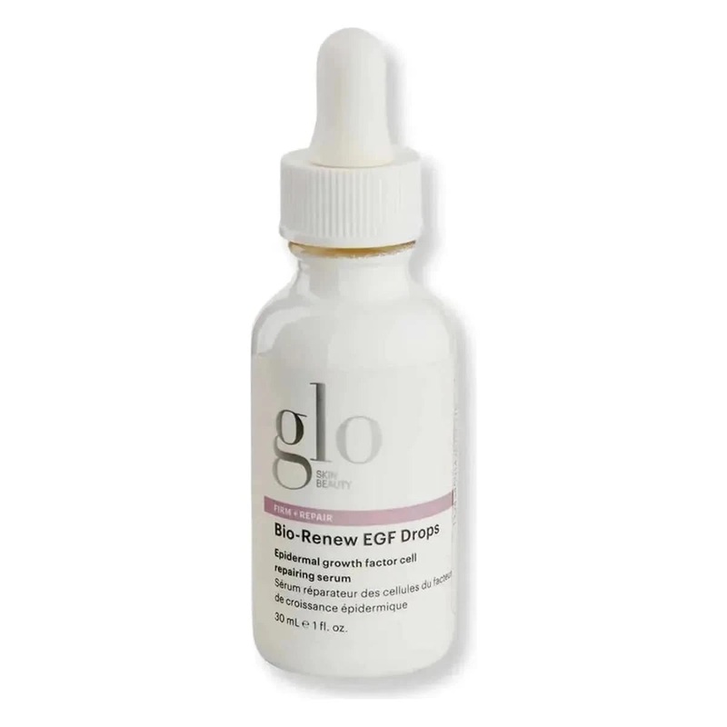 Glo Skin Beauty Bio-Renew EGF Drops 30ml  Vegan EGF Anti-Aging Serum with Peptides & Hyaluronic Acid