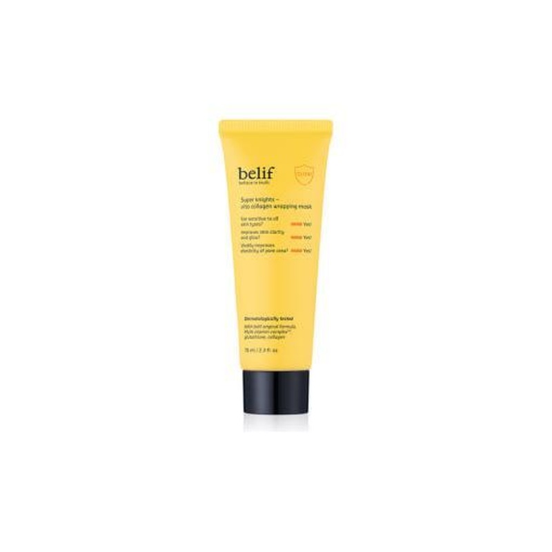 belif Super Knights Vita Collagen Wrapping Mask  70ml | Peel-Off Radiance & Firming Mask for Hydrated, Plump Skin
