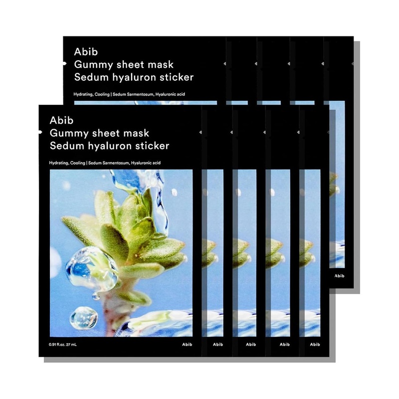 Abib Gummy Sheet Mask Sedum Hyaluron Sticker  Deep Hydration & Cooling Care  27ml x 10 Sheets