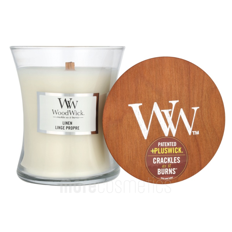 Woodwick Linen Medium Hourglass Candle